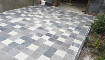 Terras in hardsteen 15x15